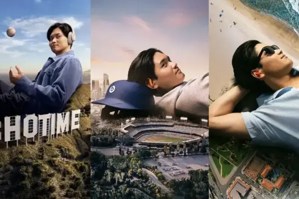 Shohei Ohtani brilha na nova campanha publicitária da Beats em Los Angeles