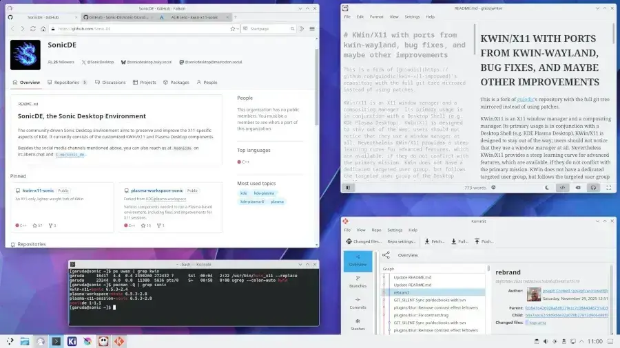 SonicDE: o ambiente KDE que está revolucionando o X11 1 SonicDE: o ambiente KDE que está revolucionando o X11
