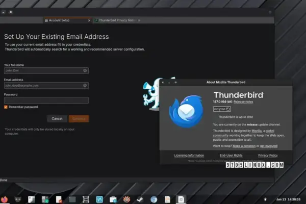 Thunderbird 147: Novas funções e melhorias na visualização de pastas