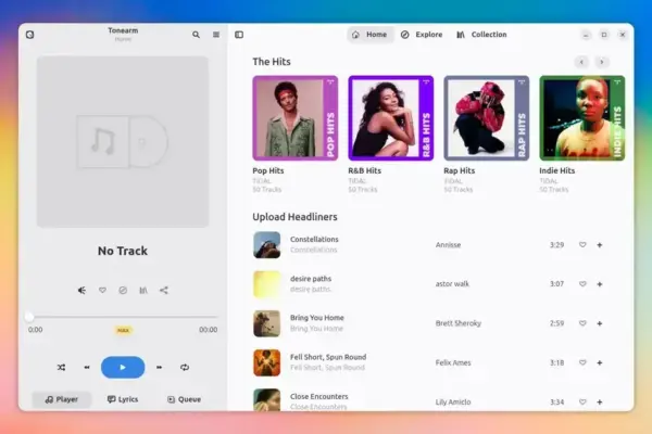 Tonearm: Novo cliente não oficial do TIDAL para Linux chega em beta