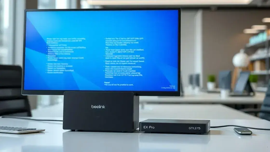 Análise do Beelink GTi15 Ultra e da EX Pro Docking Station: Potência em Mini PC