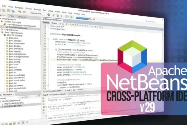 Apache NetBeans 29 é lançado com melhorias no Java, PHP e Git