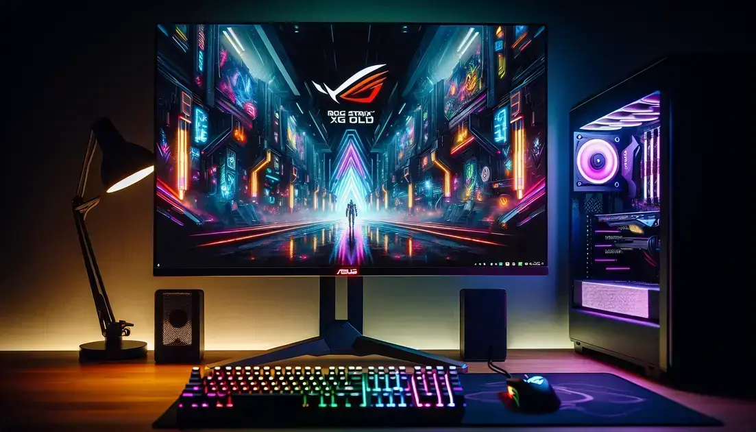 ASUS ROG apresenta monitor de jogos com Google TV integrado