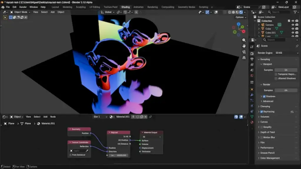 Blender 5.1 traz nodes de raycast e revoluciona seu ciclo de lançamentos