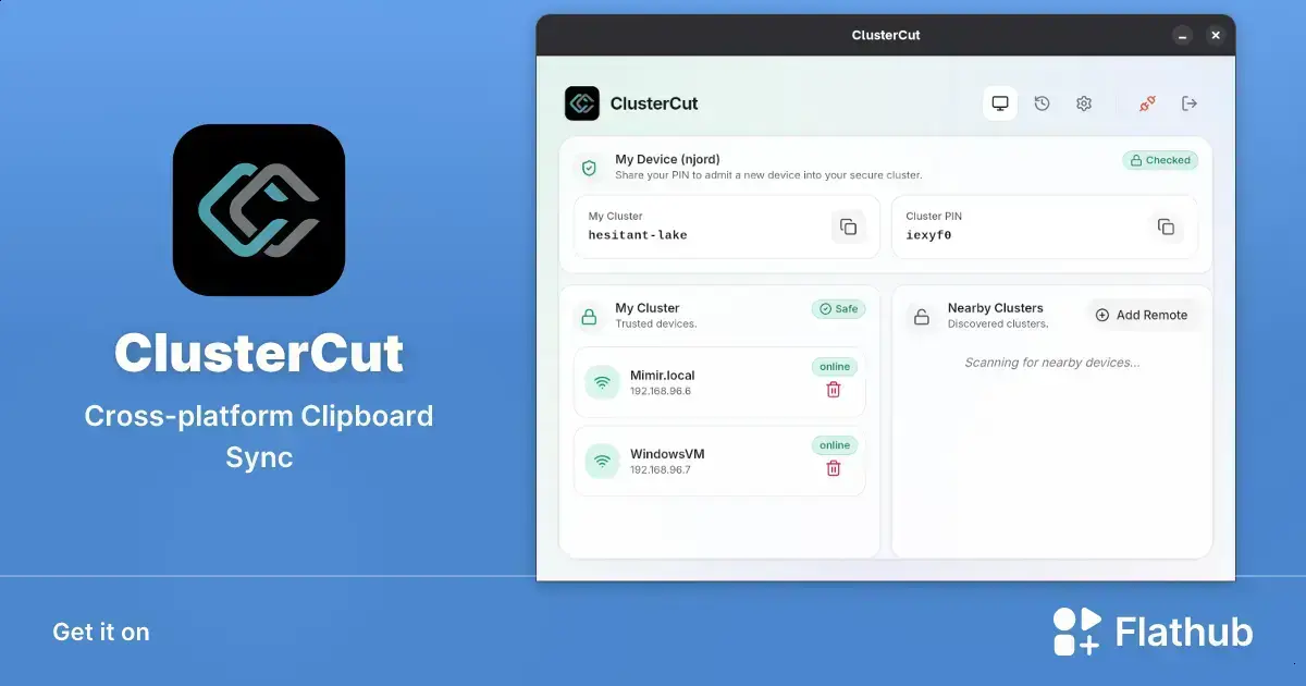 ClusterCut: ferramenta para sincronizar área de transferência entre Linux, Windows e macOS 1 ClusterCut: ferramenta para sincronizar área de transferência entre Linux, Windows e macOS