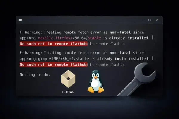 Como resolver o erro “No Such Ref in Remote Flathub” no Flatpak Linux
