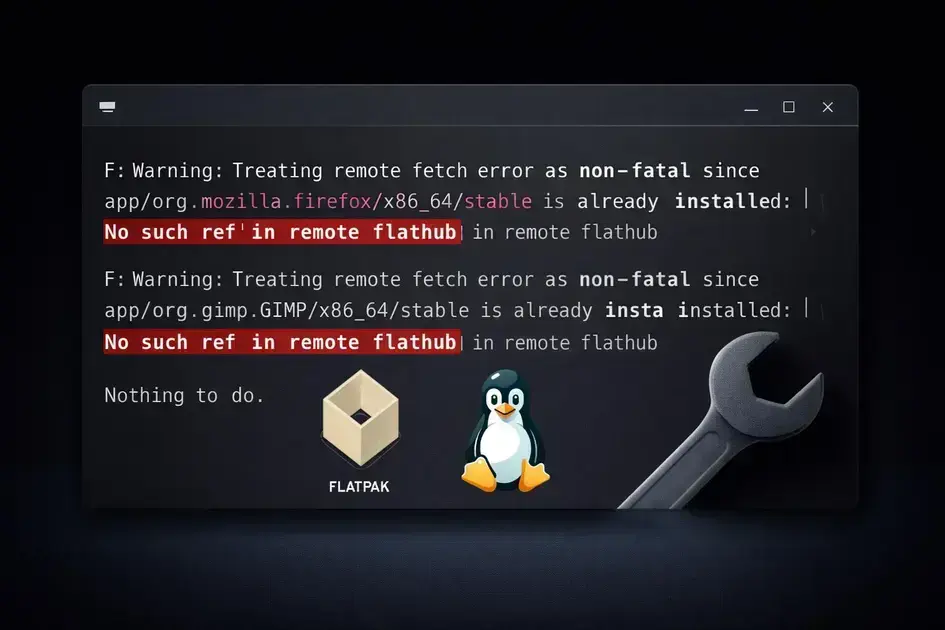 Como resolver o erro “No Such Ref in Remote Flathub” no Flatpak Linux 1 Como resolver o erro “No Such Ref in Remote Flathub” no Flatpak Linux