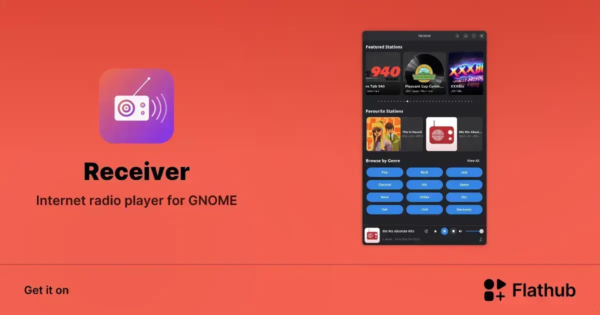 Conheça Receiver: o player de rádio online moderno para Linux e GNOME