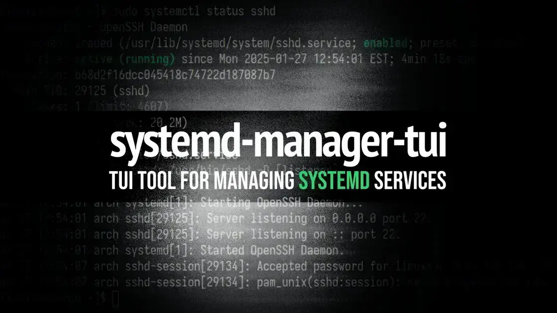 Controle total do systemd com uma ferramenta TUI criada em Rust 1 Controle total do systemd com uma ferramenta TUI criada em Rust