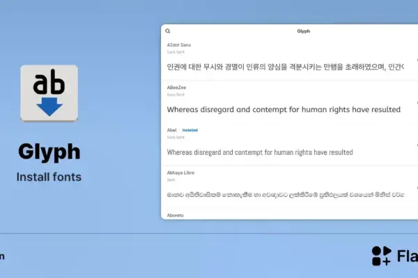 Descubra Glyph: Instale milhares de fontes grátis no Linux fácil e rápido