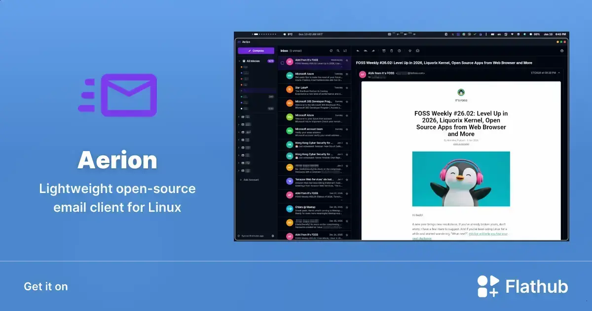 Descubra o Aerion: email leve e prático para Linux que você precisa conhecer 1 Descubra o Aerion: email leve e prático para Linux que você precisa conhecer