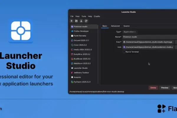 Descubra o Launcher Studio, o editor nativo para launchers Linux