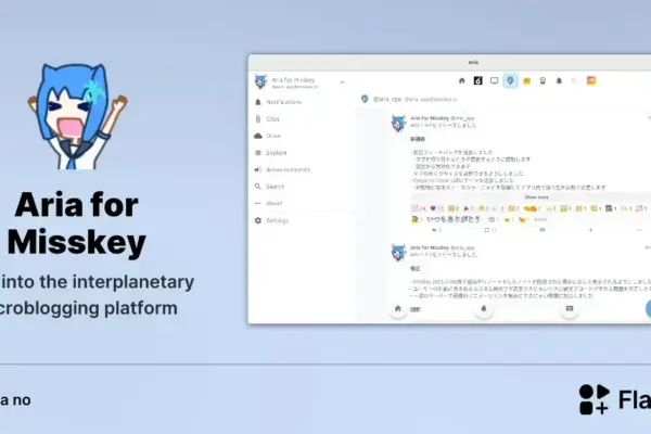 Descubra o poderoso cliente Aria para Misskey no Linux