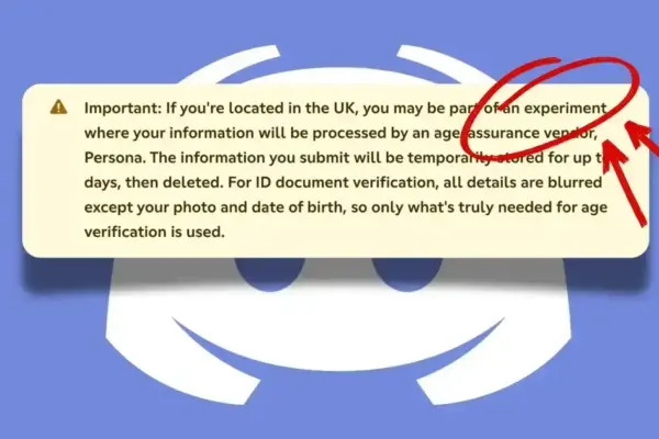 Discord inicia novo experimento de verificação de idade no Reino Unido