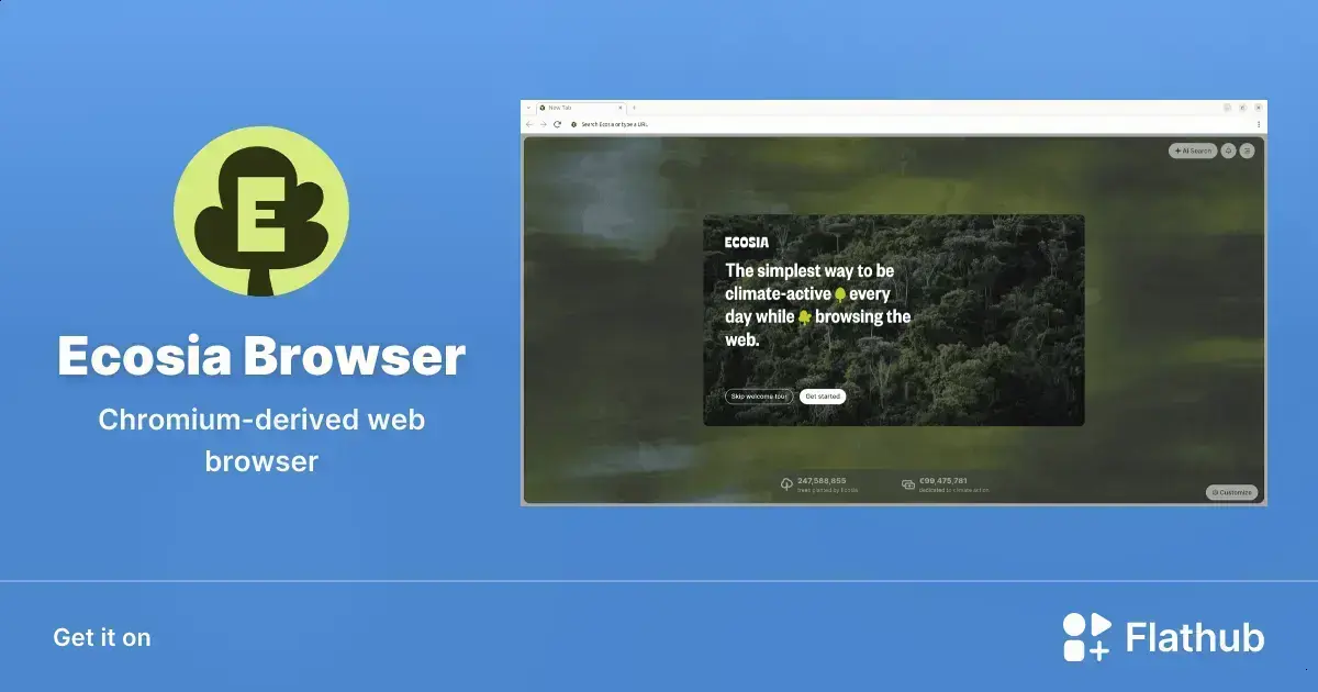 Ecosia: O navegador ecológico para Linux que planta árvores enquanto você navega 1 Ecosia: O navegador ecológico para Linux que planta árvores enquanto você navega