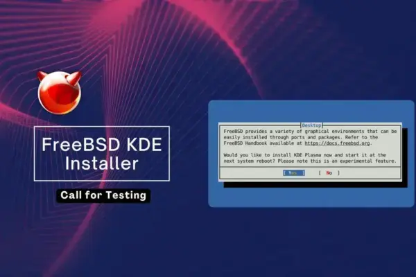 FreeBSD 15.1 ganhará instalador automatizado do KDE: teste já disponível!
