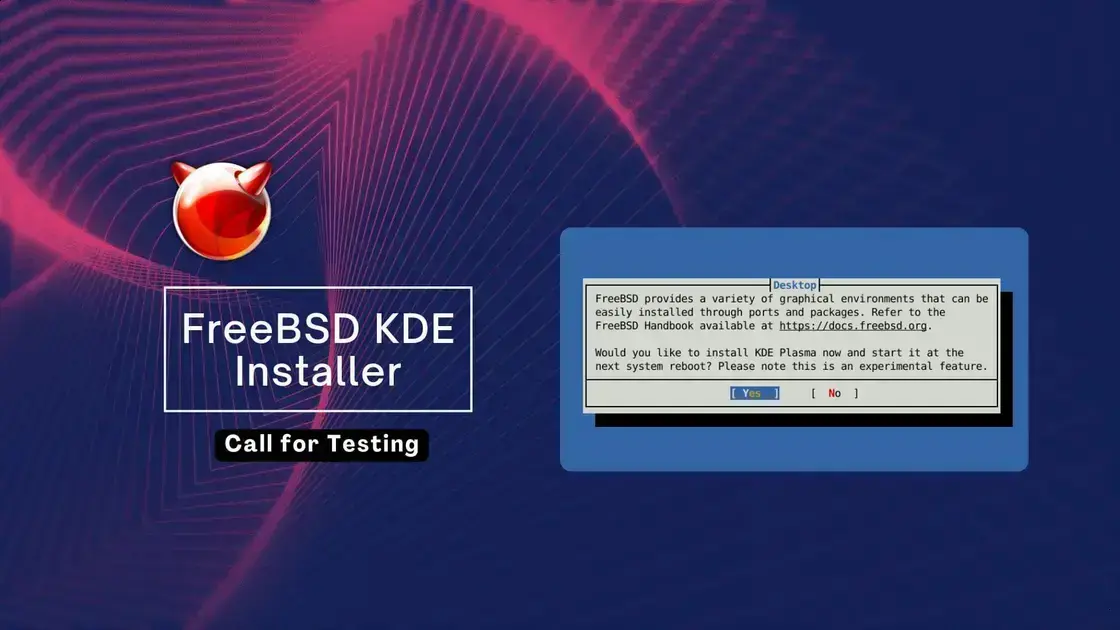FreeBSD 15.1 ganhará instalador automatizado do KDE: teste já disponível! 1 FreeBSD 15.1 ganhará instalador automatizado do KDE: teste já disponível!