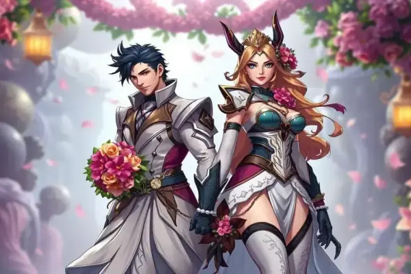 Gambit e Rogue ganham skins de casamento em evento especial