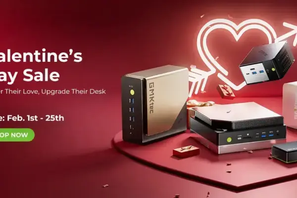 GMKtec lança promoção de Dia dos Namorados com grandes descontos