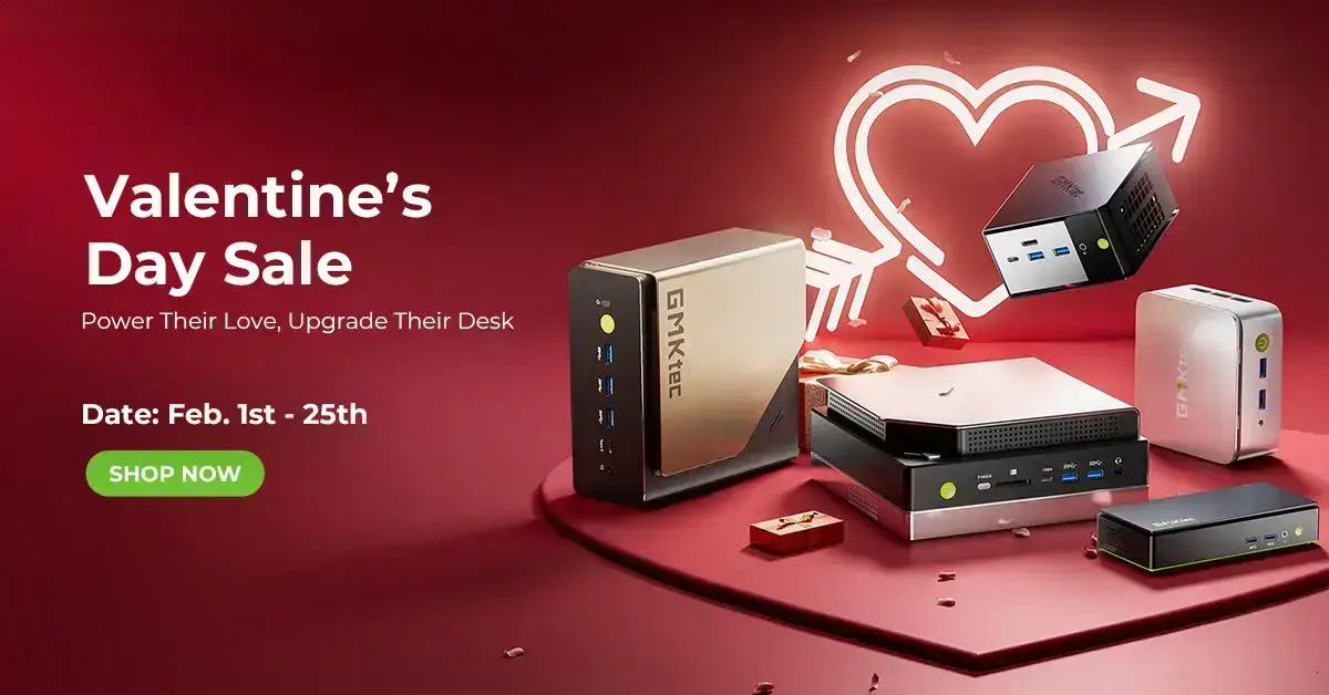 GMKtec lança promoção de Dia dos Namorados com grandes descontos