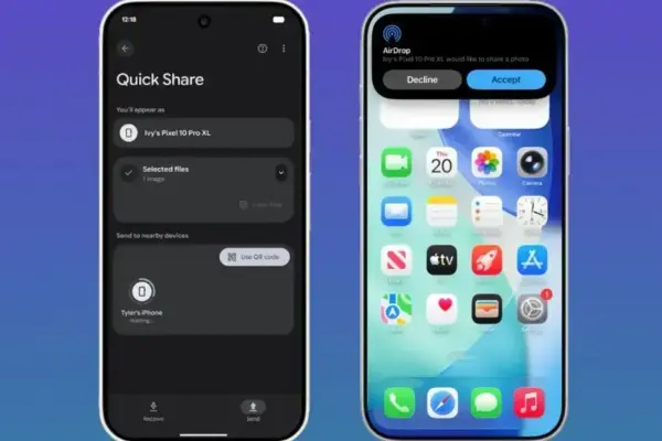 Google Pixel 9 facilita o envio de arquivos para iPhones como mágica
