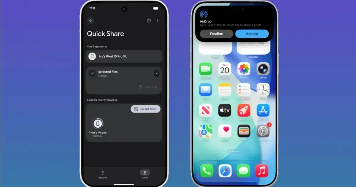 Google Pixel 9 facilita o envio de arquivos para iPhones como mágica