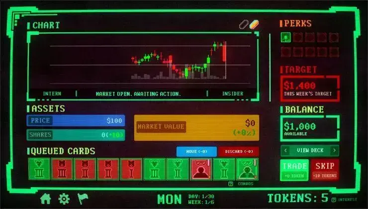 Insider Trading: domine o mercado e transforme apostas em fortuna no game roguelike 1 Insider Trading: domine o mercado e transforme apostas em fortuna no game roguelike
