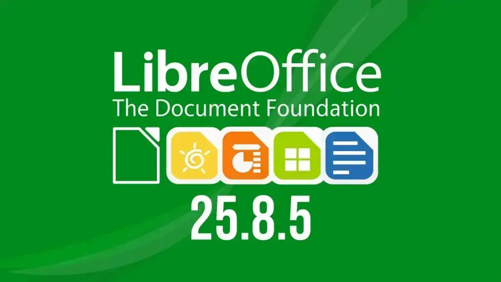 LibreOffice 25.8.5 lançado com 62 correções e melhorias significativas