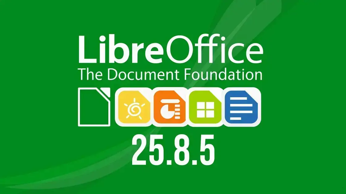 LibreOffice 25.8.5 lançado com 62 correções e melhorias significativas