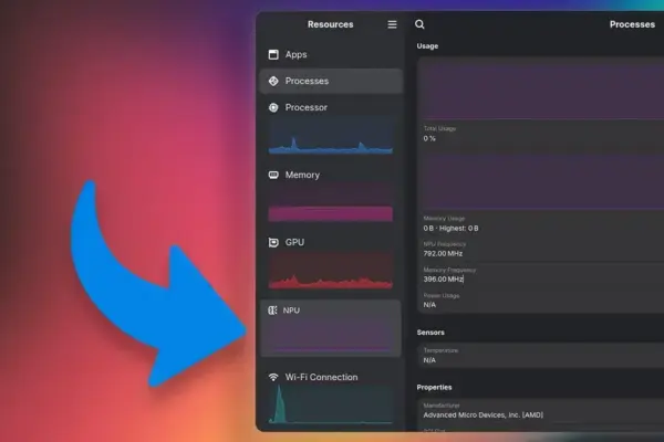 Linux ganha monitoramento em tempo real da NPU AMD com Resources 1.10