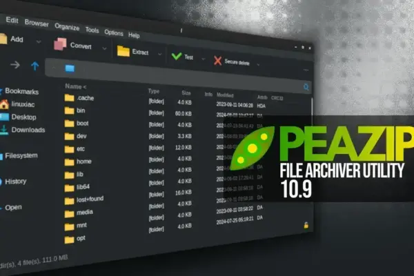 PeaZip 10.9 traz melhorias significativas para gerenciamento de arquivos