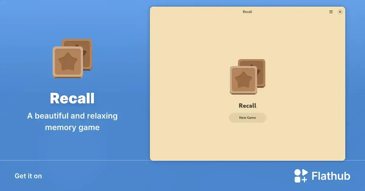 Recall: o jogo de memória relaxante e moderno para Linux