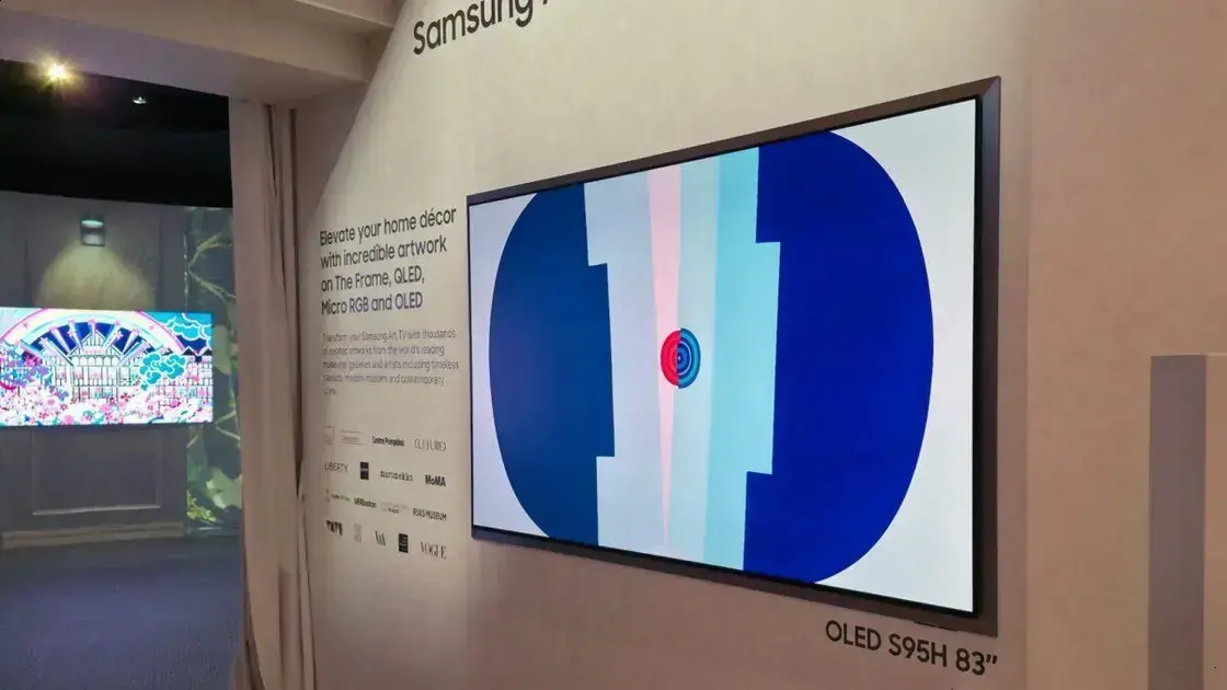 Samsung apresenta TVs OLED compatíveis com Nvidia G-Sync em 2026