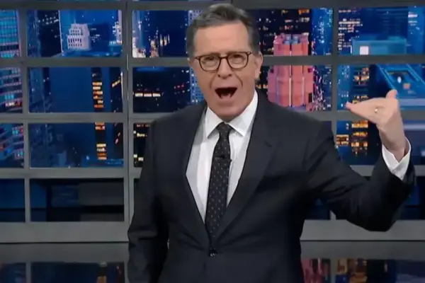 Stephen Colbert zomba de Trump após queda nas audiências do discurso