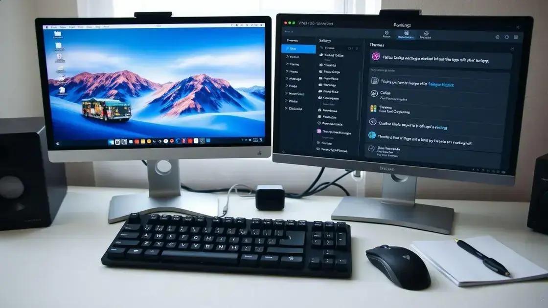 customização do desktop e produtividade: temas, workspaces e atalhos essenciais
