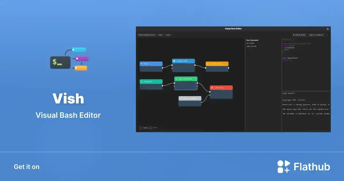 Vish: Editor visual de Bash que facilita criação de scripts no Linux 1 Vish: Editor visual de Bash que facilita criação de scripts no Linux