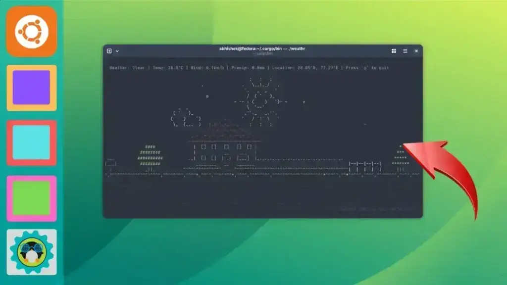 weathr: transforme seu terminal Linux com relatórios climáticos animados em ASCII
