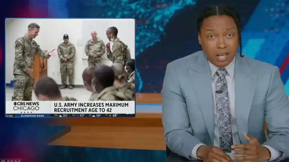 A risada de ‘The Daily Show’ sobre o novo recrutamento do Exército 1 A risada de ‘The Daily Show’ sobre o novo recrutamento do Exército