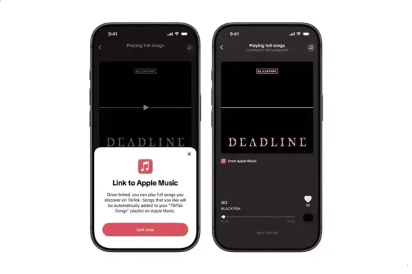 Apple Music e TikTok: toque músicas completas sem sair do app
