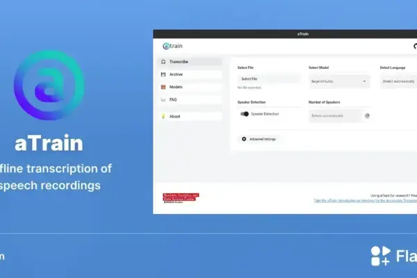 aTrain: Transcrição offline avançada para Linux com IA e Flatpak