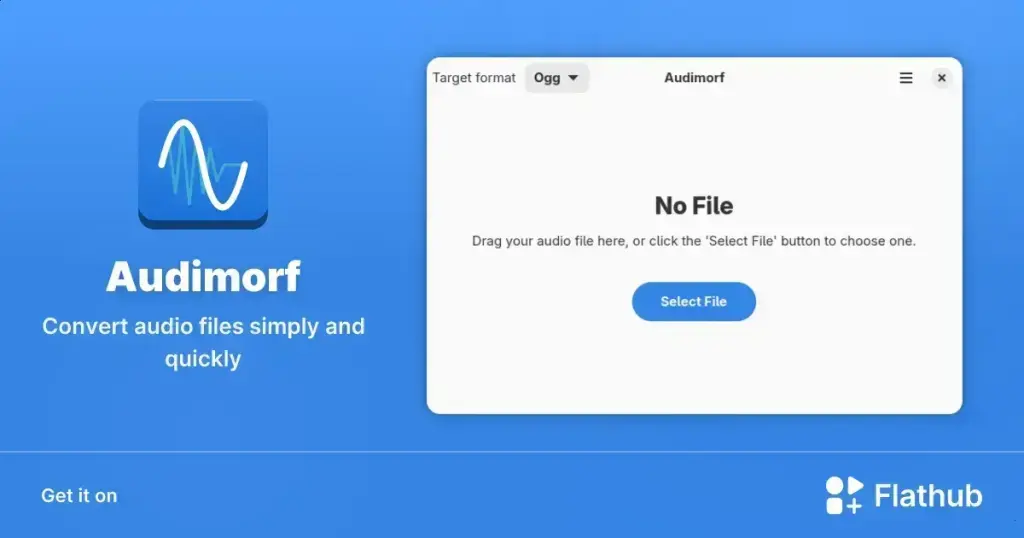 Audimorf: conversor de áudio simples e rápido para Linux