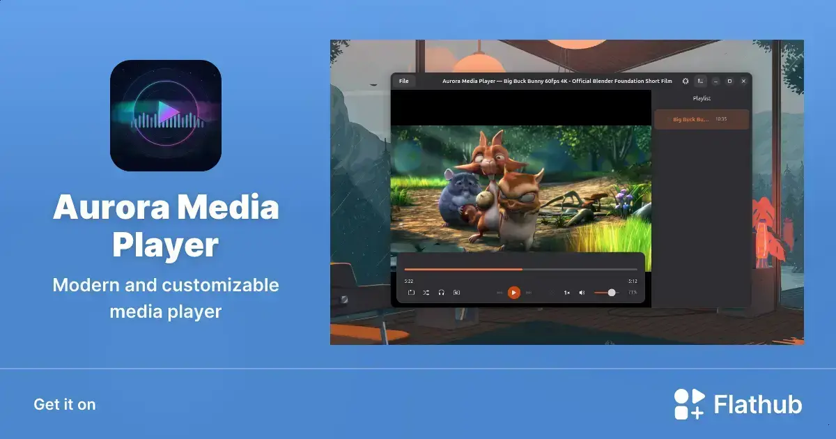 Aurora Media Player: o player moderno e personalizável para Linux 1 Aurora Media Player: o player moderno e personalizável para Linux