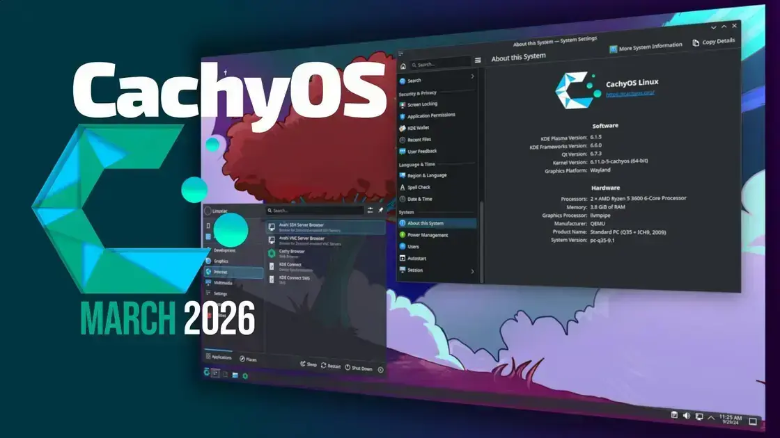 CachyOS lança prévias animadas no instalador e integra Winboat