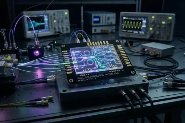 Chip fotônico ultra-compacto processa dados à velocidade da luz