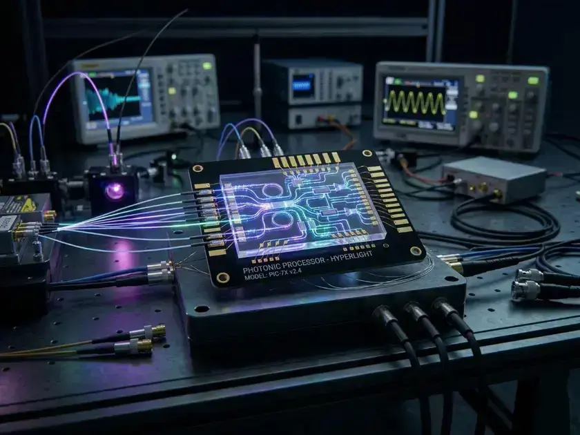 Chip fotônico ultra-compacto processa dados à velocidade da luz