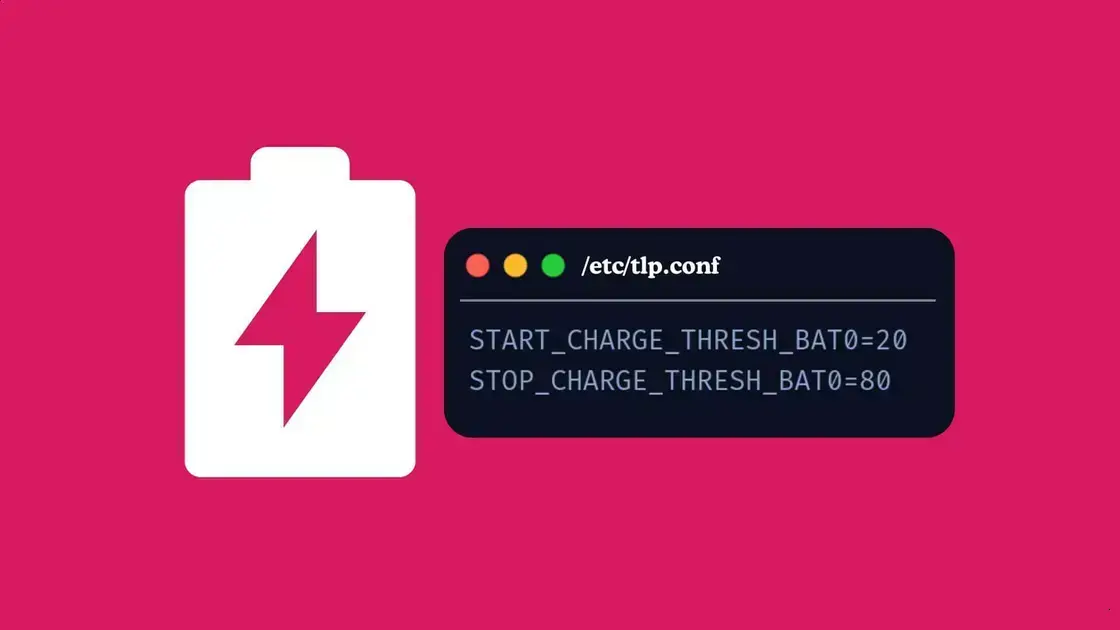 Como configurar limites de carga da bateria no Linux com o TLP 1 Como configurar limites de carga da bateria no Linux com o TLP
