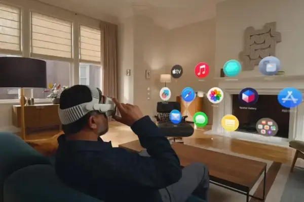 Como funcionam os gestos do Vision Pro: olhar, pinçar e navegar