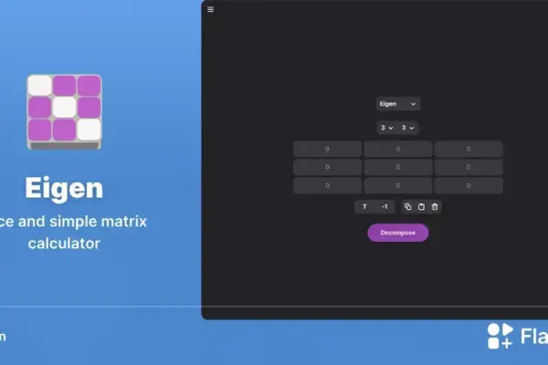 Eigen no Flathub: calculadora de matrizes elegante, segura e de código aberto