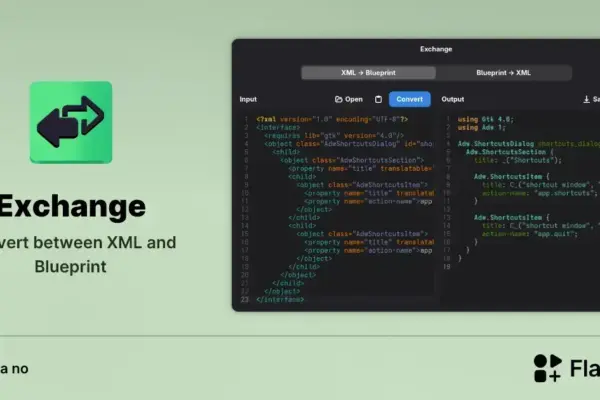 Exchange: Ferramenta open source para converter UI XML e Blueprint no Linux