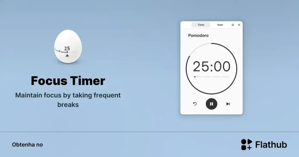 Focus Timer no Linux: produtividade em ciclos de trabalho e pausa